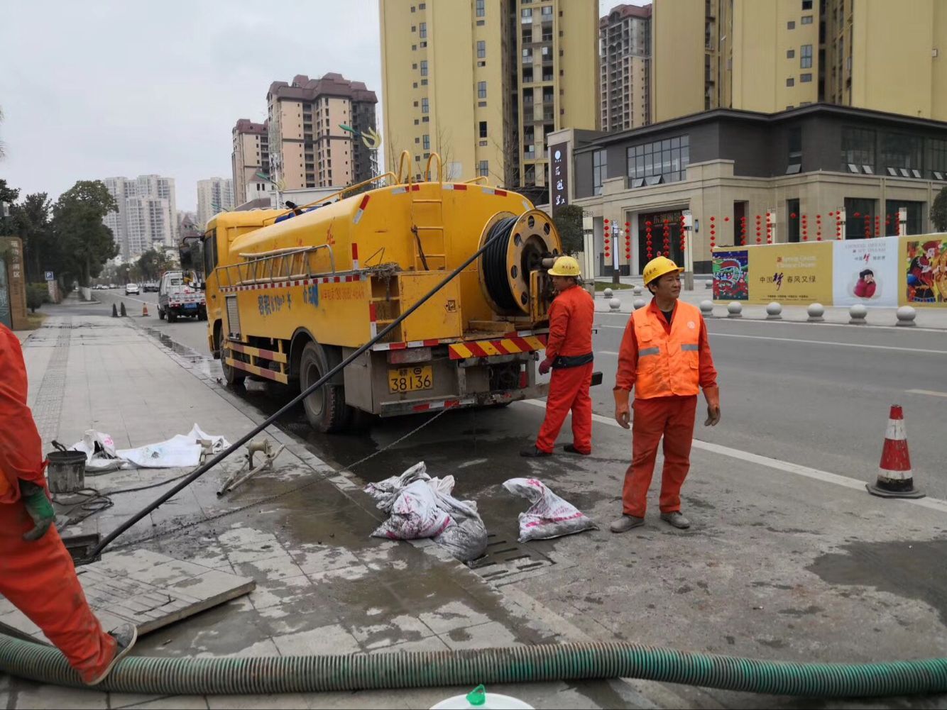 渔洋镇排污管道清淤-管道清洗